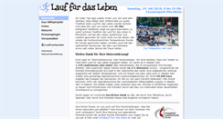 Desktop Screenshot of lauf-fuer-das-leben.de